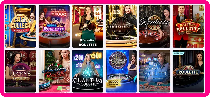 Live roulette games available at Casushi UK