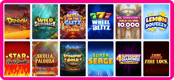 Casushi Casino latest slots section showing newly added slot games